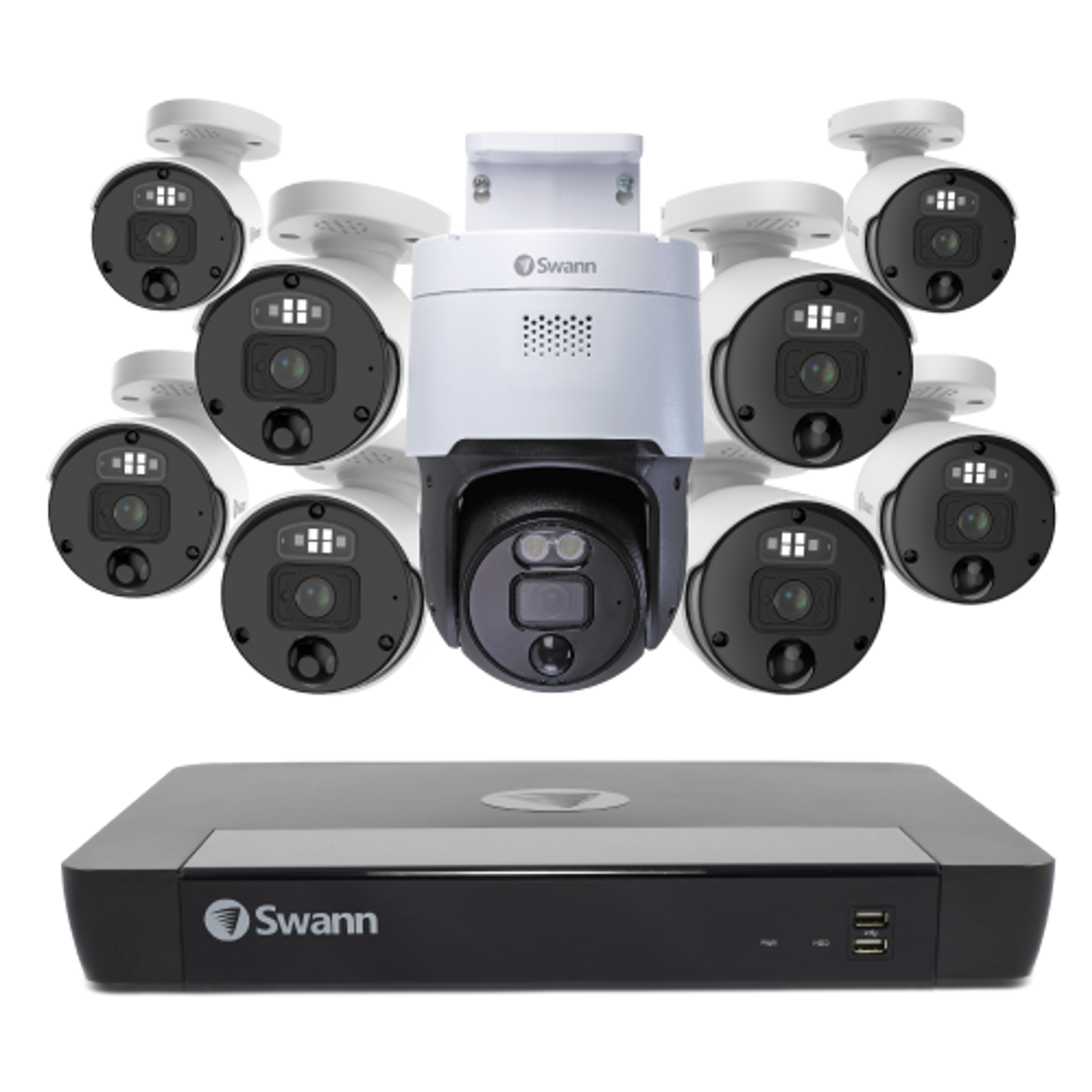 防犯カメラ Swann Professional NVR Security System Amazon.com: Swann 4K NVR Dome Security Camera System with