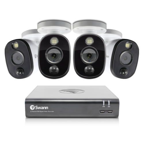 4-Camera 4-Channel 1080p Security Camera System | Swann Security