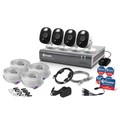 4-Camera 4-Channel 1080p Security Camera System | Swann Security