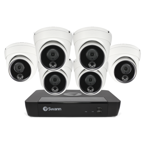 6 Camera 8 Channel 4K Ultra HD NVR Security System