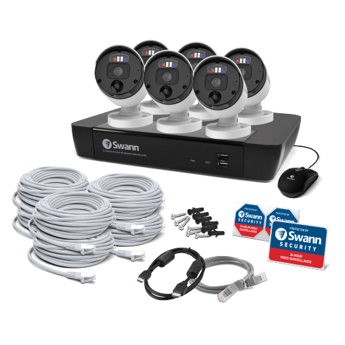 6 Camera 8 Channel 4K Ultra HD Professional NVR Security System