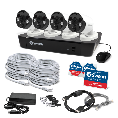 4 Camera 8 Channel 4K Ultra HD NVR Security System