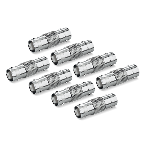 75 Ohm BNC Female Splice Adapters - 8 Pack - SWPRO-BNCF2F8PK