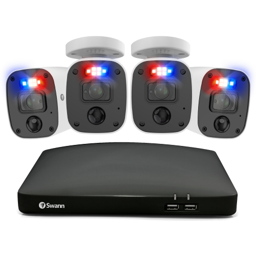 Home 4 Camera 8 Channel 4K Ultra HD DVR 2TB HDD Security