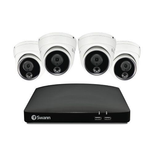 Swann Smart Security System 1080P 4カメラ Amazon.com: Swann Home DVR Security Camera System with 64GB