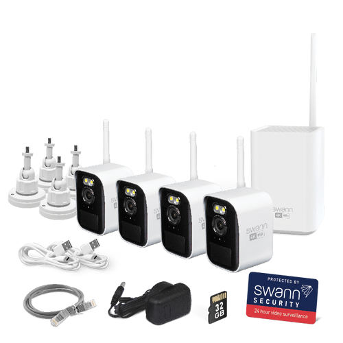 Swann MaxRanger4K™ Mini Long-Range Wireless Security System with 4