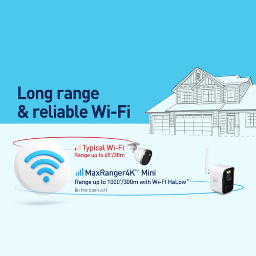 Swann MaxRanger4K™ Mini Long-Range Wireless Security System with 3