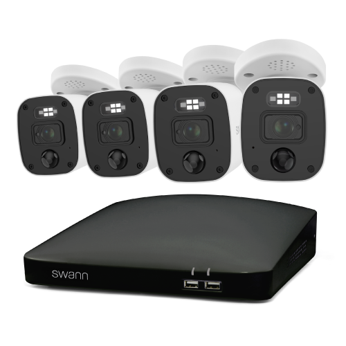 Home 4 Camera 8 Channel 4K Ultra HD DVR 1TB HDD Security System