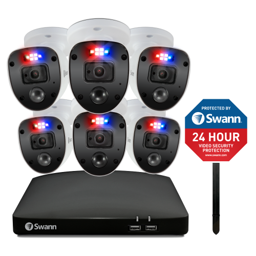 Home 6 Camera 8 Channel 1080p Full HD DVR Security System with