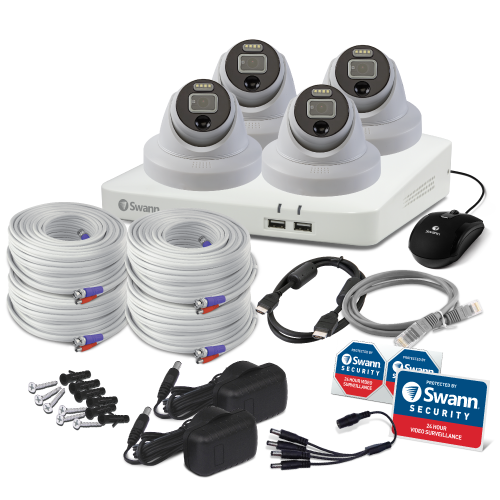 Home 4 Camera 8 Channel 4K Ultra HD DVR Security System