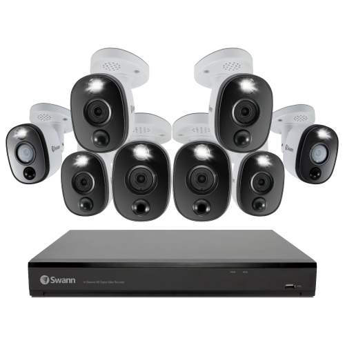 8 Camera 16 Channel 4K Ultra HD DVR Spotlight Security System | SWDVK-1655808WL