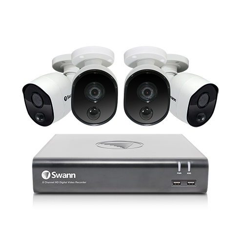 4 Camera 8 Channel 1080p Full HD DVR Security System | SWDVK-845804V -  Swann Communications USA