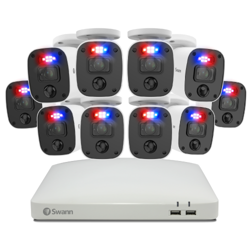 Home 10 Camera 16 Channel 1080p Full HD DVR Security System - SODVK-164680W10SQ