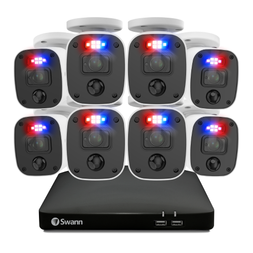 Home 8 Camera 8 Channel 1080p Full HD DVR 1TB HDD Security System with Mic