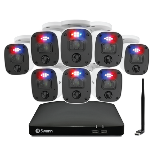 Home 8 Camera 8 Channel 1080p Full HD DVR Audio/Video Security System