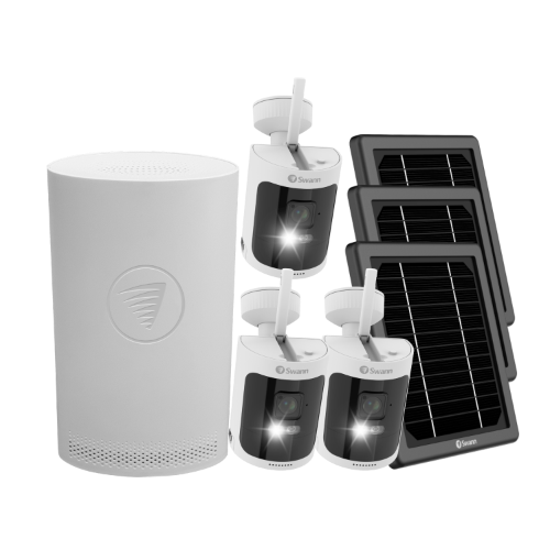 AllSecure600 2K Wireless Security Kit with 3 x Wire-Free Cameras, Solar Charging Panels & NVR Tower | SONVK-600SD3S3