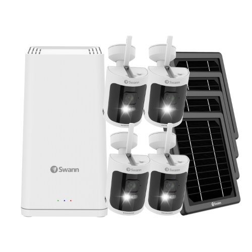 AllSecure650 2K Wireless Security Kit with 4 x Wire-Free Cameras, Solar Charging Panels & Power Hub | SONVK-650KH4S4
