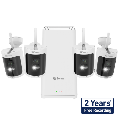 AllSecure650 2K Wireless Security Kit with 4 x Wire-Free Cameras & Power Hub | SWNVK-650KH4