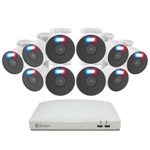 10 Camera 16 Channel 1080p Full HD Audio/Video DVR Security System | SWDVK-164880W10AOC