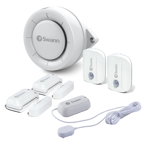 Wi-Fi Motion, Window/Door & Leak Alarm Sensors with Indoor Siren | SWIFI-ALARMKITD