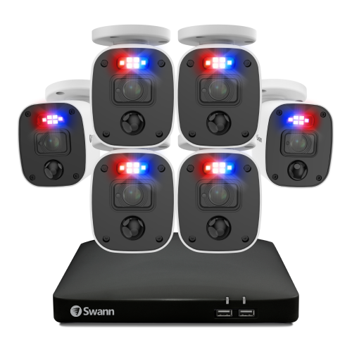 Home 6 Camera 8 Channel 2K DVR 256GB SD Card Security System with Mic | SWDVK-8468562KMQB