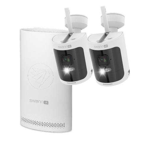 AllSecure4K Wireless Security Kit with 2 x Wire-Free Cameras & NVR Tower | SWNVK-AS4K800S2