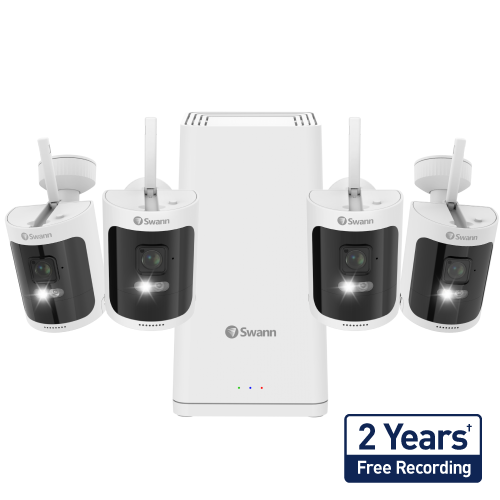 AllSecure650 2K Wireless Security Kit with 4 x Wire-Free Cameras & Power Hub (Brown Box - Online Exclusive) | SONVK-650KH4