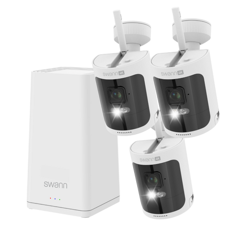 AllSecure650 Wireless Security Kit with 3 x 4K Wire-Free Cameras & Power Hub | SWNVK-AS4K650SD3