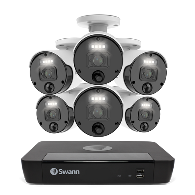 Master Series 4K HD 6 Camera 8 Channel NVR Security System