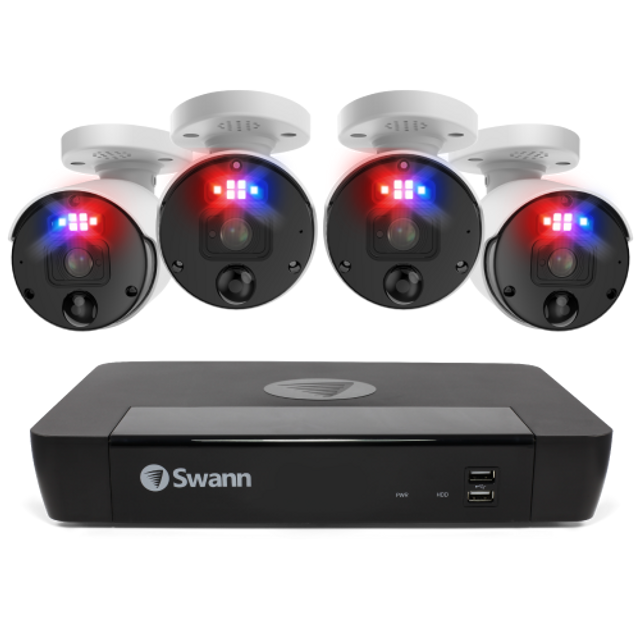 防犯カメラ Swann Professional NVR Security System 4 Camera 8 Channel 12MP Professional NVR Security System