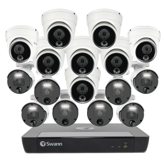 防犯カメラ Swann Professional NVR Security System 4 Camera 8 Channel 12MP Professional NVR Security System