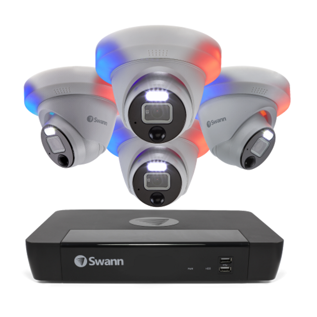 防犯カメラ Swann Professional NVR Security System 4 Camera 8 Channel 12MP Professional NVR Security System