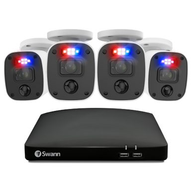 Home 4 Camera 8 Channel 1080p Full HD DVR 1TB HDD Security System