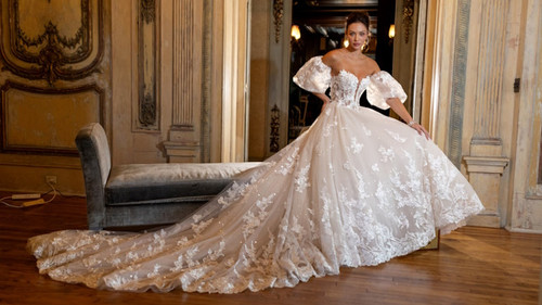 Eve of Milady Bridals 4434 W/SLEEVES