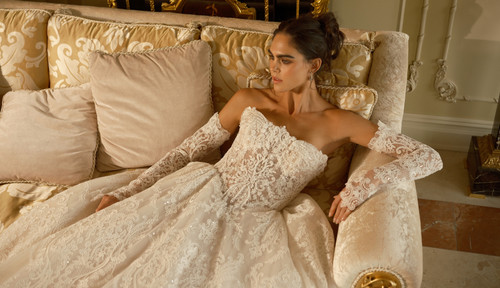 Eve of Milady Bridals 4443GOWN/SLEEVES