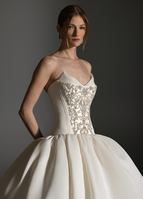 Lazaro Bridal   Maison Perez ANTOINETTE FAILLE