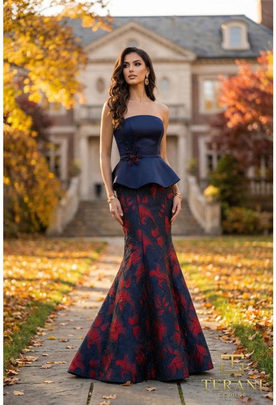 curvy women in dress by Primavera Tight Beaded HoCo 14096 Style:Dress + Sleeves Hand or gentle machine __label3: Maternity Style Women's Chocolate Mesh Long