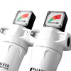 Walker Filtration 3/8" compressed air filters coupled together