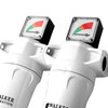 Walker Filtration 2-1/2" compressed air filters coupled together
