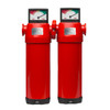 Duplex compressed air filters with optional clamp