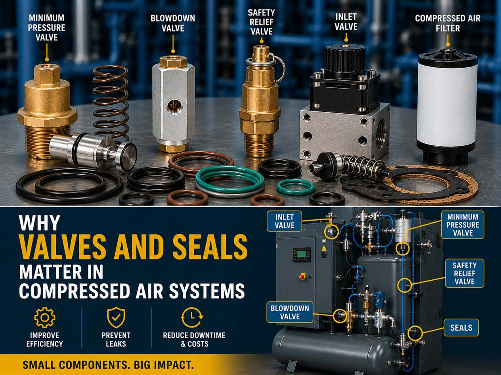 Why Valves and Seals Matter in Compressed Air Systems