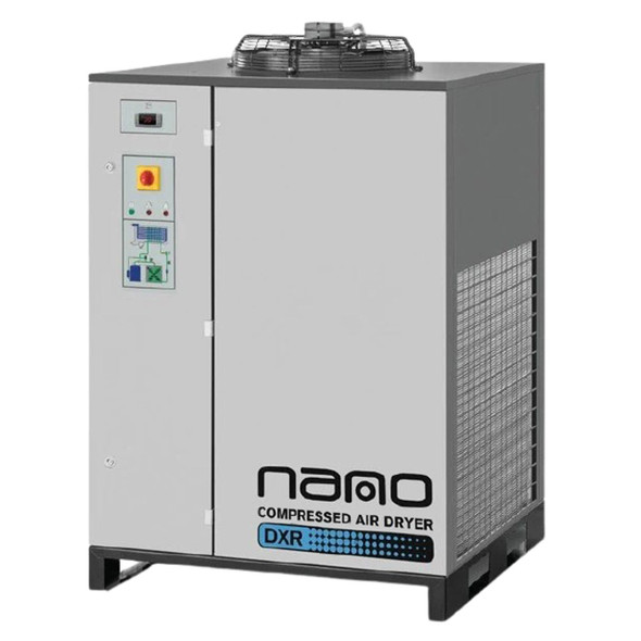 Nano DXR 0850 NA refrigerated air dryer. 850 SCFM with a fan on the top of the air dryer.