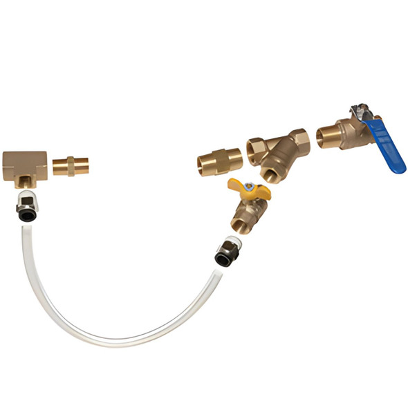 Midwest Control DK-5038 Drain Kit for ACT-1500 Drain Valve - 1/2" Inlet x 3/8" Outlet