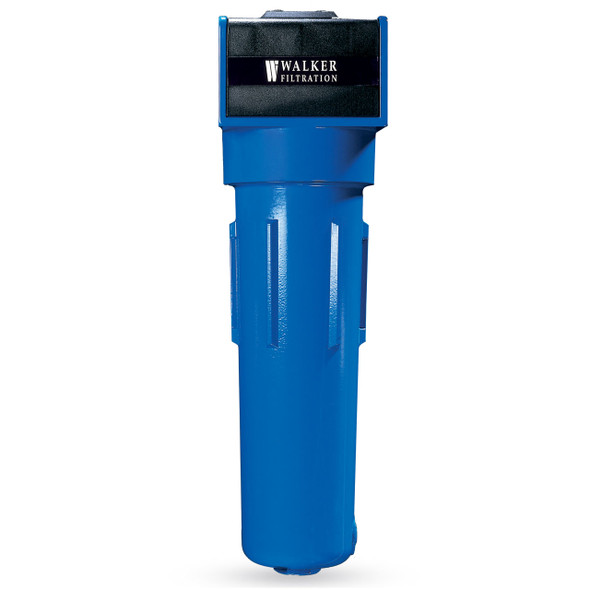 Walker Filtration alloy high pressure compressed air filter housing, 725 psig