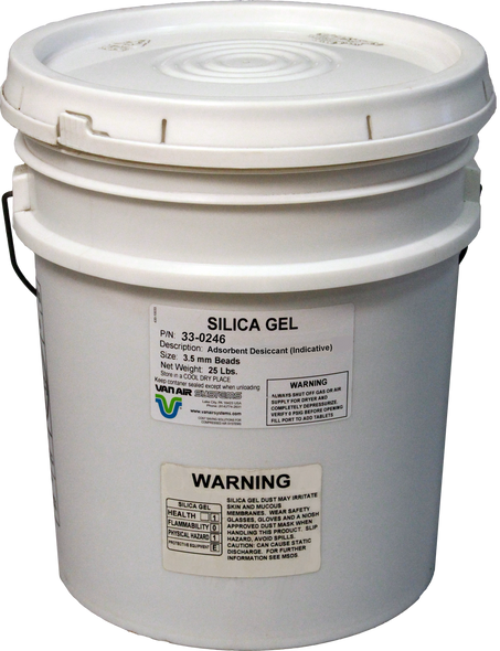 Van Air Silica Gel Indicating Beads 25 lb Pail