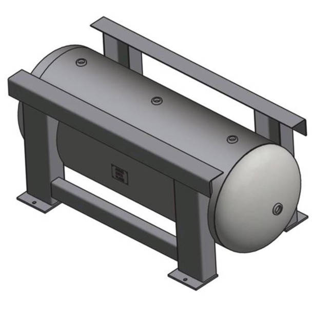 A10127 Samuel Tank 30 x 72 Grasshopper / Pedestal Horizontal Air Receiver - 200 Gallons A10127 Samuel Tank 30 x 72 Grasshopper / Pedestal Horizontal Air Receiver - 200 Gallons