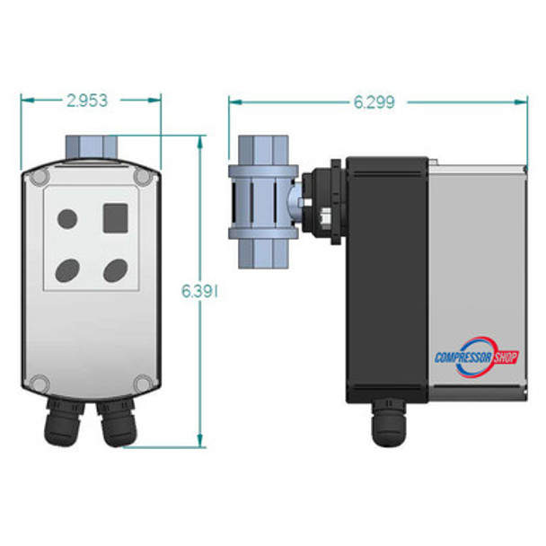 JORC TEC-44 Motorized Ball Valve Drain Valve - 1/2" NPT