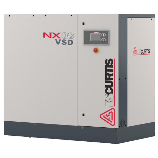 FS-Curtis NXV11 15 HP variable speed tankless rotary screw air compressor