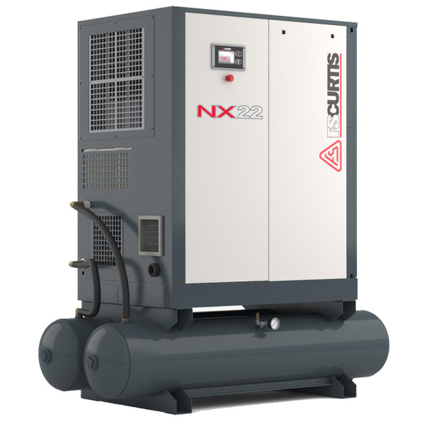 FS-Curtis NXV18 25 HP variable speed tankless rotary screw air compressor