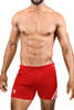 TOF Paris Paris Shorts SH0009 Red/White - Mens Athletic Shorts - Front View - Topdrawers Clothing for Men
